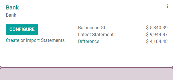Importer un relevé bancaire dans Odoo Comptabilité
