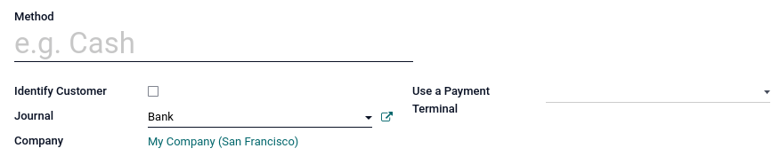 Créer un nouveau mode de paiement pour un PdV.