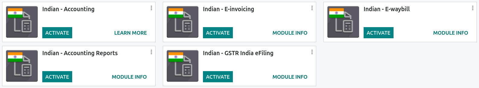 Module de localizare indiene
