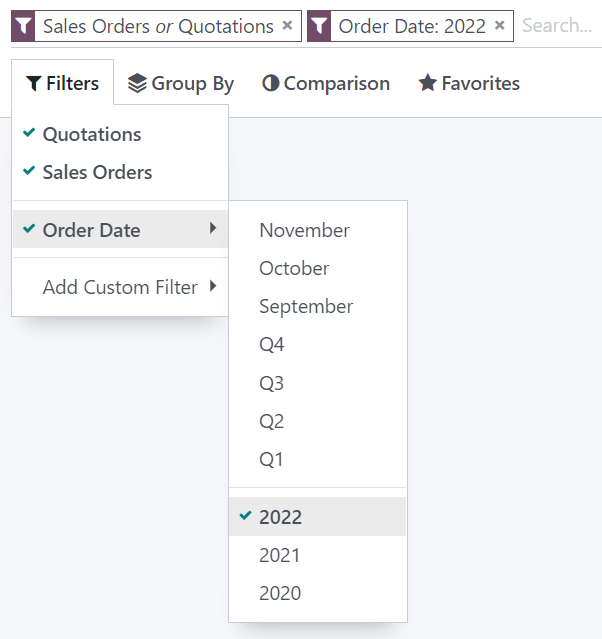 Search and filter records — Odoo 16.0 documentation