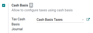 Cash basis taxes — Odoo 16.0 documentation