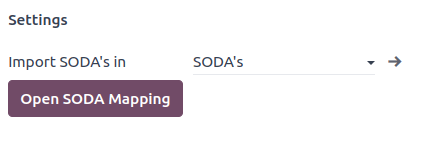 Konfiguration eines SODA-Journals.
