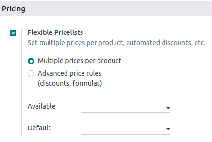 Activar las listas de precio en los ajustes generales del TPV.